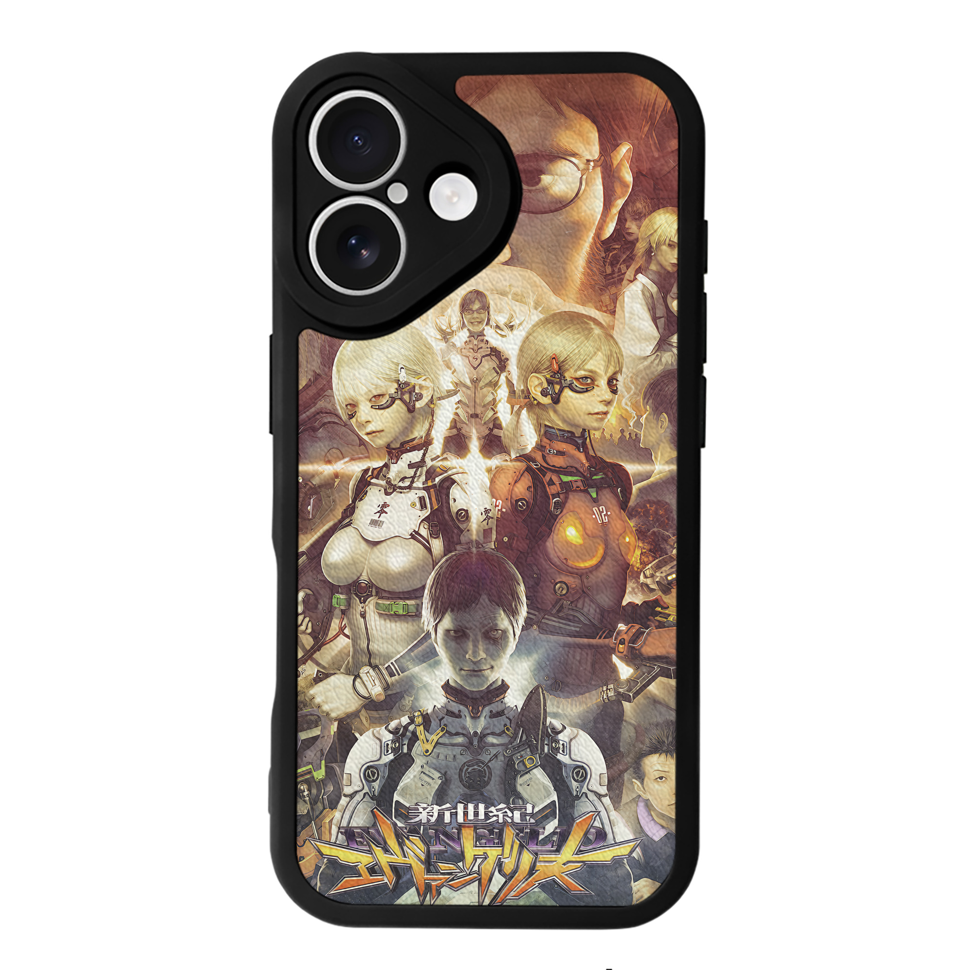 （画像用） EVA 新世紀エヴァンゲリオン 【iPhone 16シリーズ対応】シリコンスマホケース（レザー調） 材質：シリコン